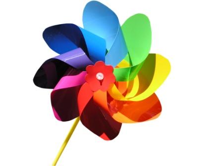 Rotational Motion with a Pinwheel